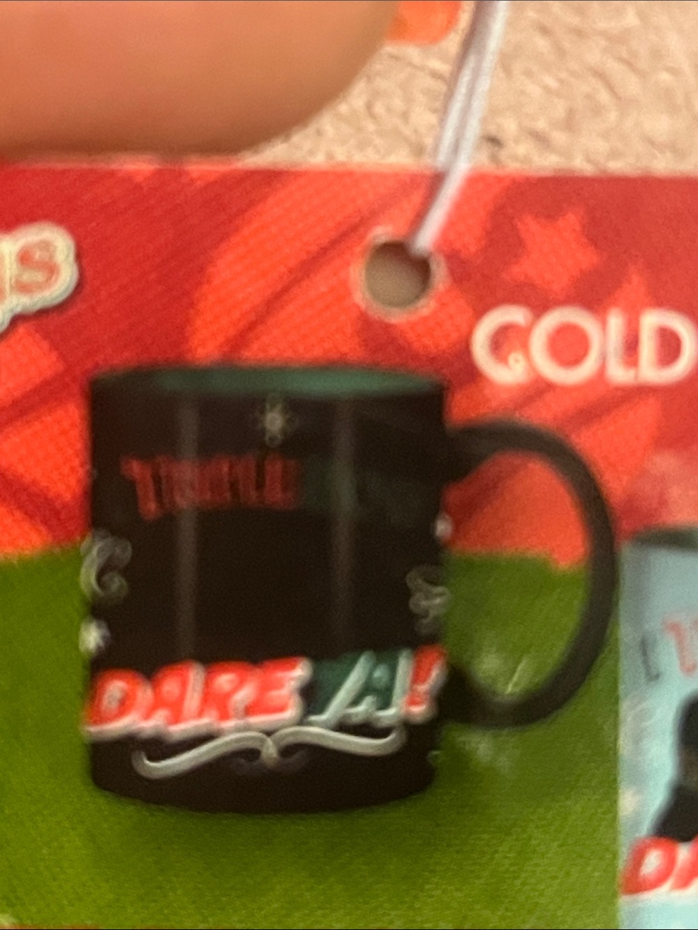 A Christmas Story Dare Ya! Black and Green Ceramic Coffee Mug - Picture 8 of 8